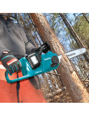 Motosierra sin escobillas Makita XCU04CM 16" 36V con 2 baterías