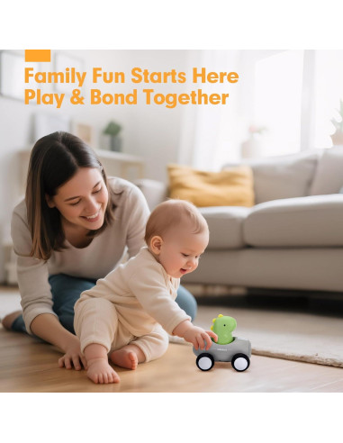 Coche de Empuje Hahaland para Niños 1-3 Años con Música y Luz