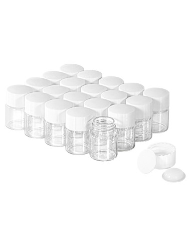 Viales de vidrio 5ml BKMAMLAB 20pcs a prueba de fugas