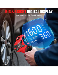 Inflador de Neumáticos Inalámbrico DIYtoolifz 160 PSI Portátil 2