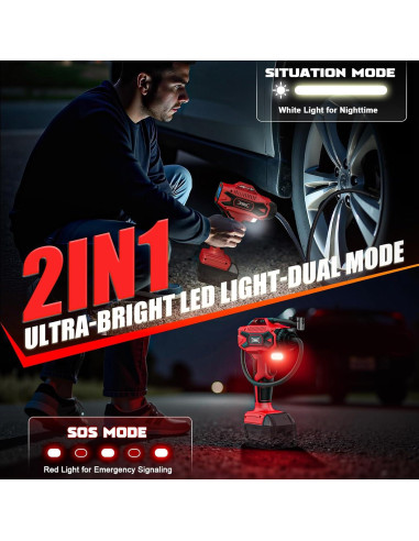 Inflador de Neumáticos Inalámbrico DIYtoolifz 160 PSI Portátil