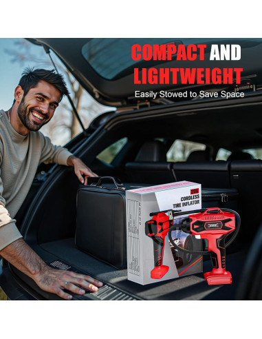 Inflador de Neumáticos Inalámbrico DIYtoolifz 160 PSI Portátil