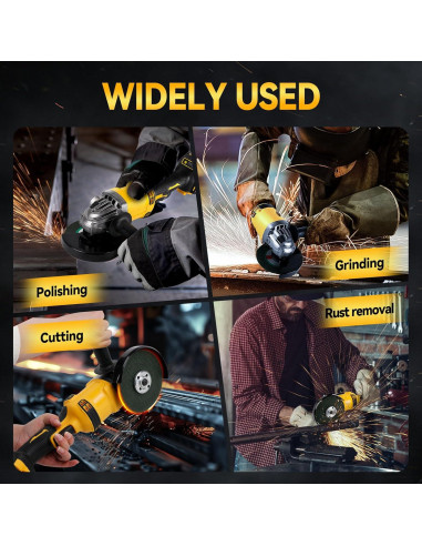 Amoladora Angular Inalámbrica DEWALT 20V 125mm 10000RPM