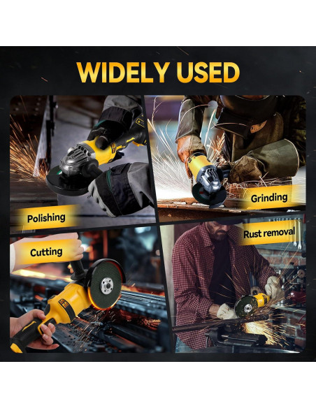 Amoladora Angular Inalámbrica DEWALT 20V 125mm 10000RPM