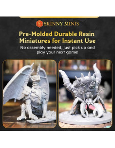 Paquete Mega de Minis 3D D&D - Miniaturas Sin Pintar 1.36 kg 2