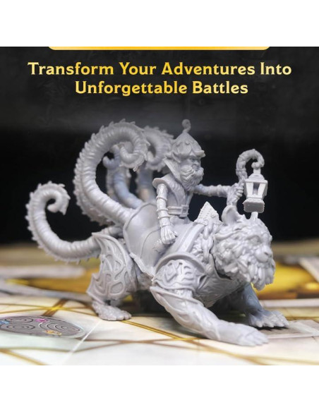 Paquete Mega de Minis 3D D&D - Miniaturas Sin Pintar 1.36 kg