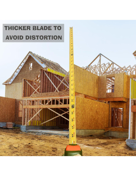 3 Cintas Métricas Retráctiles ABUDDER 3.05m 4.88m 7.62m Naranja