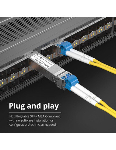 Transceptor de Fibra 10G LR SFP+ Ipolex 10km 1310nm LC
