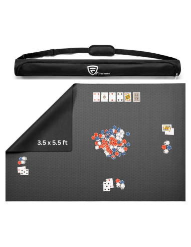 Tapete de Juego de Mesa Neopreno Feltectors 106.68x167.64cm Negro