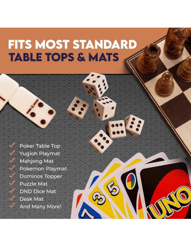 Tapete de Juego de Mesa Neopreno Feltectors 106.68x167.64cm Negro