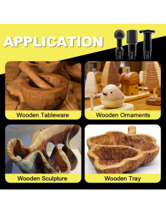 Juego de Brocas de Raspado DARTOTEK 3pcs para Carpintería 2