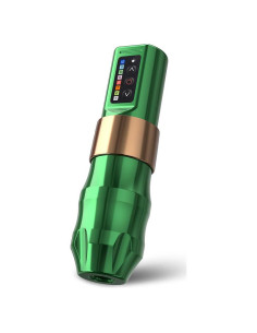 Máquina de Tatuaje Inalámbrica Kiss of Dragon 2000mAh Verde