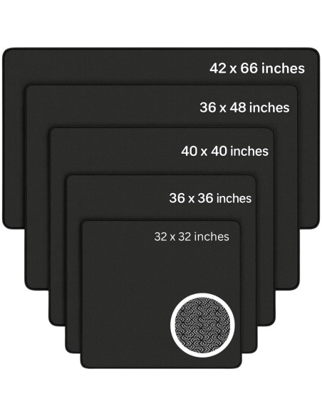 Tapete de Juego de Mesa Neopreno Feltectors 106.68x167.64cm Negro