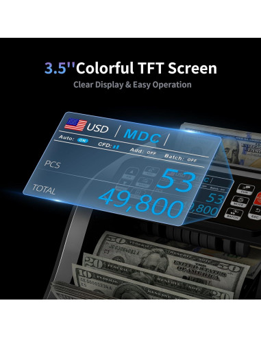 Máquina Contadora de Dinero Aneken N60 con Detección UV/IR