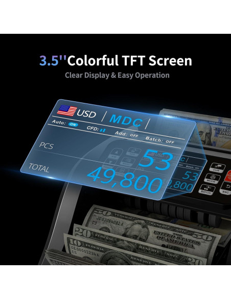 Máquina Contadora de Dinero Aneken N60 con Detección UV/IR
