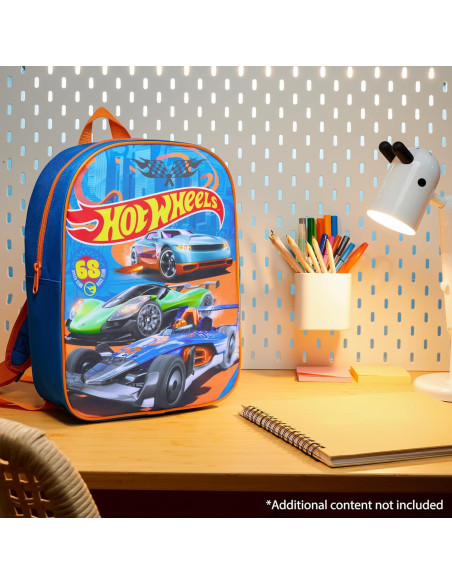 Mochila Hot Wheels Get Trend para Niños 33.5x24.5cm Azul Mochila Hot Wheels Get Trend para Niños 33.5x24.5cm Azul