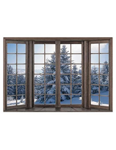 Fondo de Fotografía Vinilo Yeele 3x2.5m Invierno Bosque