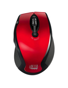 Ratón Óptico Inalámbrico Adesso iMouse M20R Ergonómico Rojo
