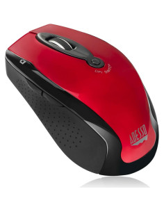 Ratón Óptico Inalámbrico Adesso iMouse M20R Ergonómico Rojo 2