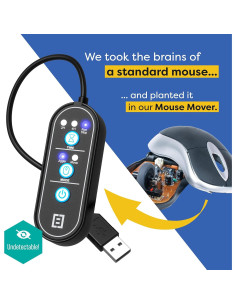 Mouse Mover y Jiggler Tech8 USA, Indetectable, Temporizador 2