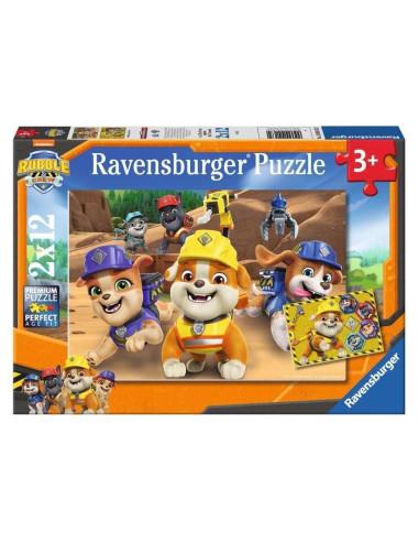 Rompecabezas Infantil 2x12 Piezas Patrulla Canina Ravensburger