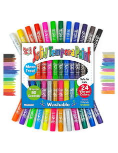 Kwik Stix Pintura Tempera Sólida 24 Colores Lavables