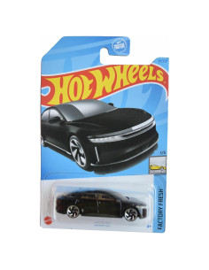 Hot Wheels Lucid Air 1:64 Mattel Negro 10x4x15 cm