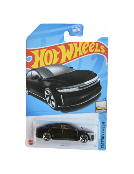 Hot Wheels Lucid Air 1:64 Mattel Negro 10x4x15 cm