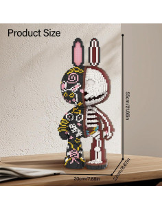 Set de Bloques de Construcción Conejo Esqueleto Graffiti DAHONPA 8000PCS 2