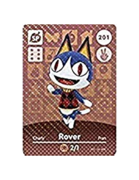 Tarjeta Amiibo Nintendo Animal Crossing Rover Serie 3