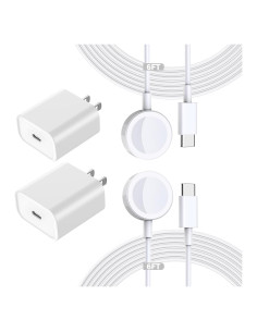Cargador Rápido Inalámbrico USB C 2Pack para Apple Watch