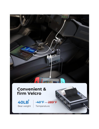 Adaptador de Encendedor de Cigarrillos JOYROOM 210W 9 en 1