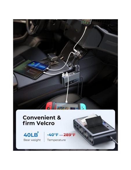 Adaptador de Encendedor de Cigarrillos JOYROOM 210W 9 en 1