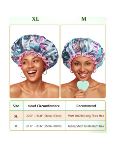 Gorro de Ducha Grande Mikimini Tropical Reutilizable Impermeable 2