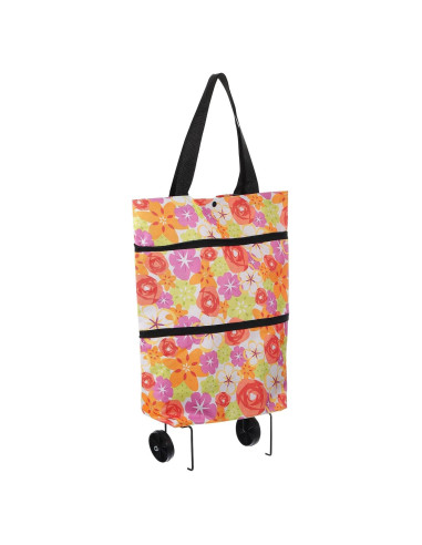 Bolsa de Compras Plegable con Ruedas MECCANIXITY 30kg Blanca