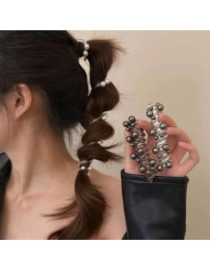 Tiras de cabello espiral elásticas Genérico 6.7cm 4Pcs 2