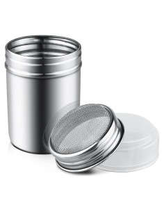 Tamiz de Azúcar en Polvo Yuntop de Acero Inoxidable 170g