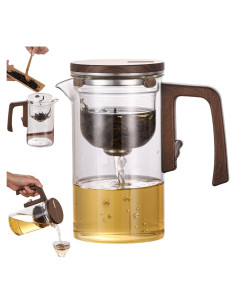 Tetera de Vidrio Enchanti 24oz DRNKNSTX con Infusor