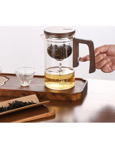 Tetera de Vidrio Enchanti 24oz DRNKNSTX con Infusor