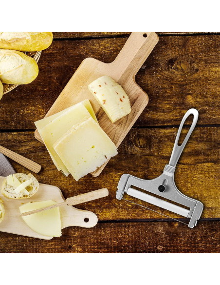 Cortador de Queso Ajustable Boao de Acero Inoxidable 14.5 cm