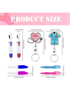 Kit de Insignia de Enfermera Mivofun con Bolígrafos y Resaltadores 2