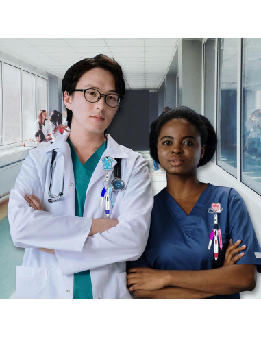 Kit de Insignia de Enfermera Mivofun con Bolígrafos y Resaltadores