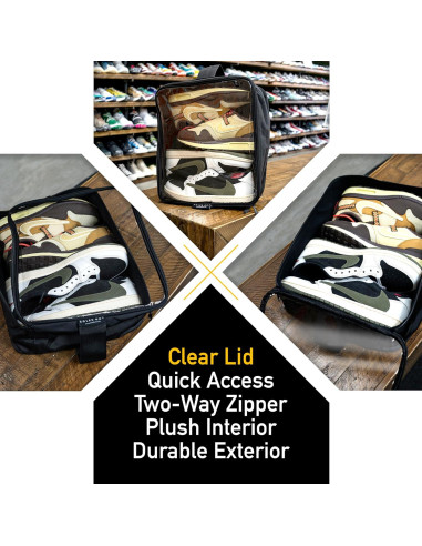 SoleGuardian XXL Funda de Viaje para Zapatillas - Organizador Impermeable