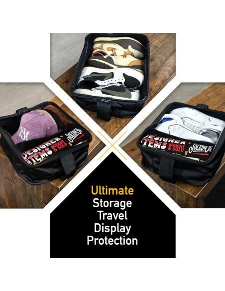 SoleGuardian XXL Funda de Viaje para Zapatillas - Organizador Impermeable