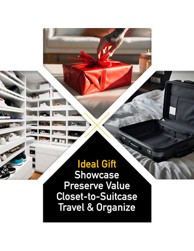 SoleGuardian XXL Funda de Viaje para Zapatillas - Organizador Impermeable