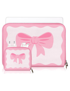 Funda para Laptop Rosa con Lazo Dansydaisy 13-13.3 Pulgadas