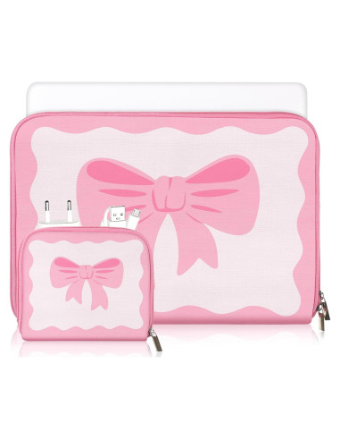 Funda para Laptop Rosa con Lazo Dansydaisy 13-13.3 Pulgadas