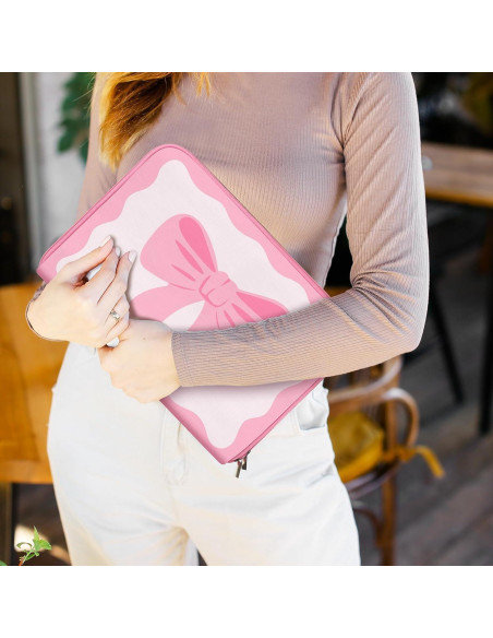 Funda para Laptop Rosa con Lazo Dansydaisy 13-13.3 Pulgadas