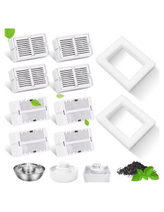 8 Filtros de Reemplazo para Fuente de Agua SgurFin 2.1L