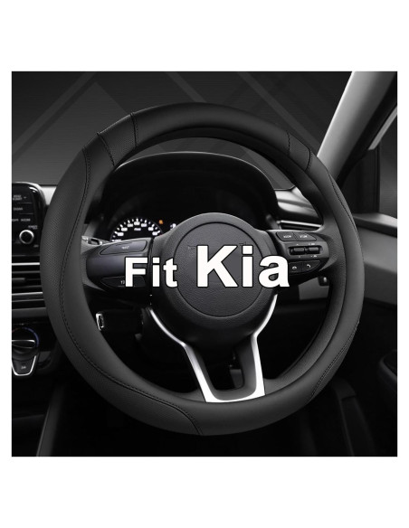 Cubierta de Volante West Llama para Kia 37-38 cm Negro